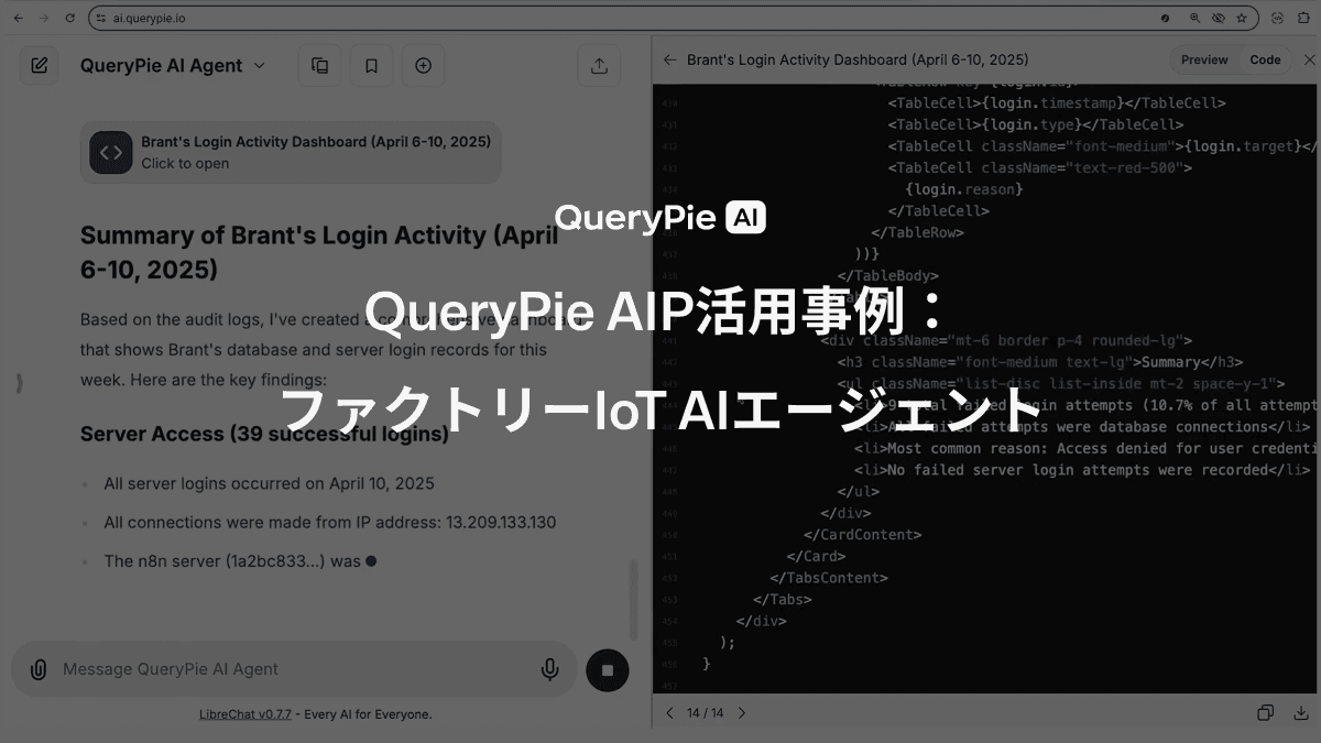 AIP活用事例： ファクトリーIoT AIエージェント