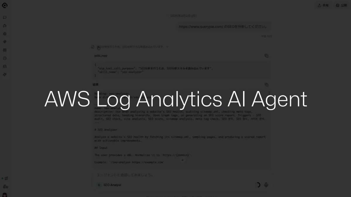AIP ユースケース: AWS Log Analytics AI Agent